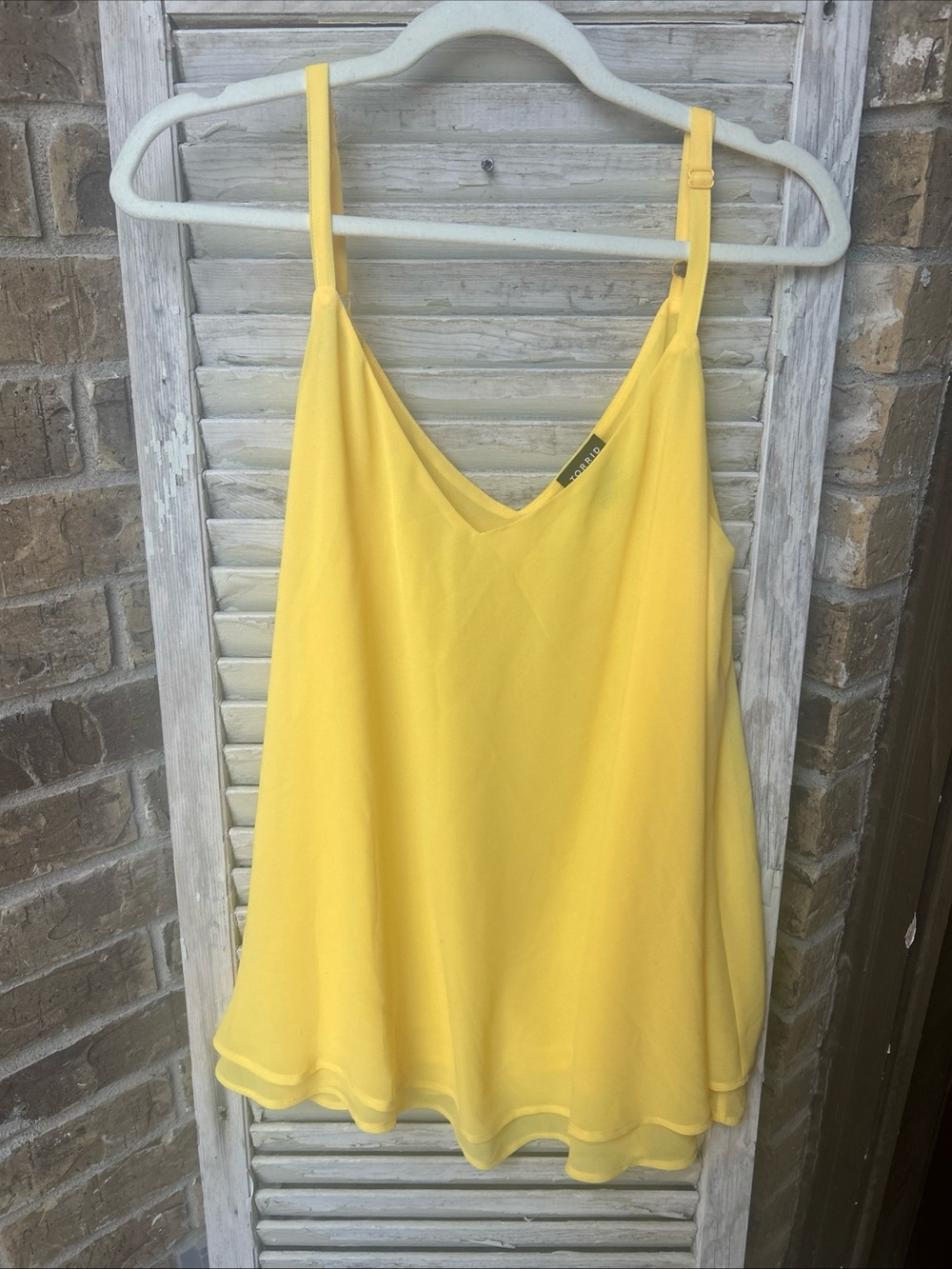 Torrid Cami Yellow Plus Size 2 Flowy Tank. Excellent used condition